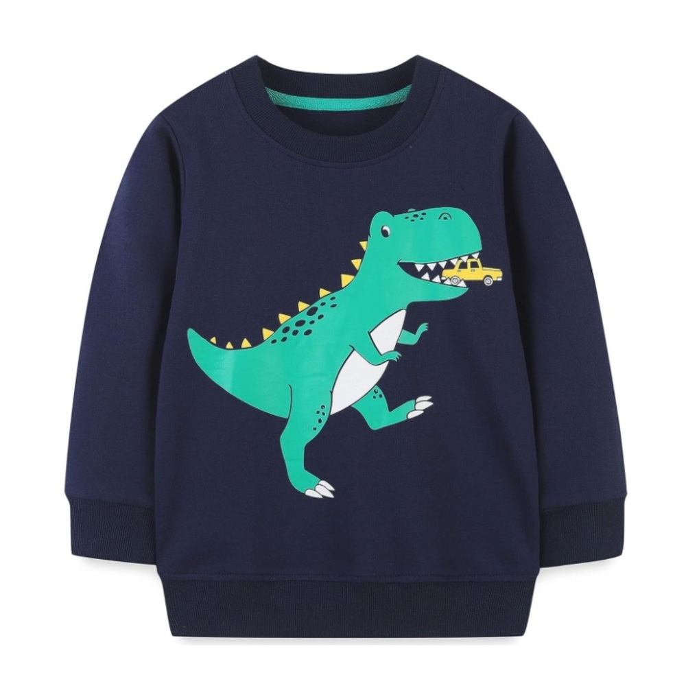 Carter’s Cotton Navy Dinosaur Crewneck Sweater Size 4T